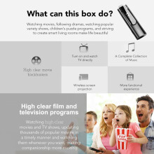 4K HDR Android TV Stick 16GB 2GB RAM Draadloze afstandsbediening Zwart