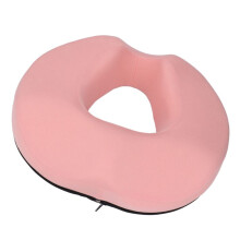 Coussin rond en mousse à mémoire de forme rose pour la maison, le bureau ou la voiture, 42 x 37,5 x