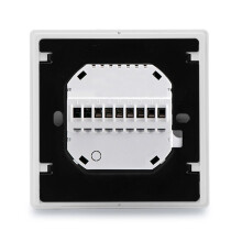 Regolatore HVAC touch screen a 2 tubi, programmabile in 6 periodi, bianco