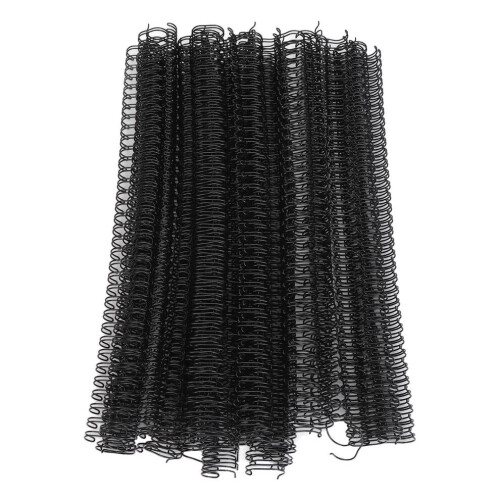 50Pcs Double Loop Wire Binding Spines 180 Sheets A4 Black 2