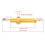 Universal Gold Motorcycle Steering Damper Stabilizer 258mm 2