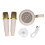 Draagbaar mini-karaokesysteem met microfoon, 1600 mAh, beige 2