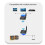 2.4G Wireless Audio Transceiver Adapter RCA & 3.5mm Input Output No Delay 4