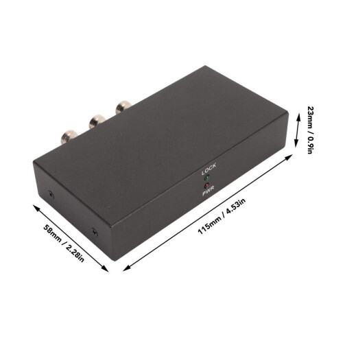 SDI-splitter 1080P stöder 3G/HD/SDI 1 in 2 ut aluminiumlegering 1