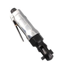 Compacte 1/4 inch luchtratelsleutel met rechte schacht en schroefdraadaansluiting