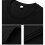 T-shirt noir XL programmable à LED Bluetooth avec éclairage RGB 16x32 4