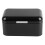 Black Metal Bread Bin with Glossy Surface and Large Storage Capacity 2