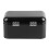 Black Metal Bread Bin with Glossy Surface and Large Storage Capacity 3