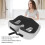Breathable Memory Foam Support Cushion 43x35x12cm for Sciatica Black 3