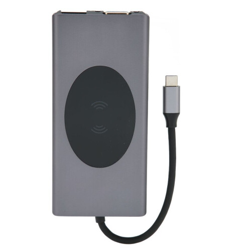 13-in-1 USB-C-Dockingstation mit 4K-HD-Multiport-Adapter, Grau 1