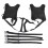 Motorcycle Side Saddle Bag Mounting Base 500D Mesh Water-Resistant Black 3