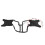Motorcycle Side Saddle Bag Mounting Base 500D Mesh Water-Resistant Black 2