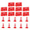 20 Unidades Mini Cones De Tráfego, E Placas De Rua Brinquedo 5