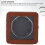 Single Watch Winder Automatic 4 Modes LED Light PU Leather Low Noise 4