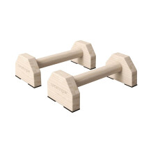 Barras paralelas de madera para gimnasio en casa, asas antideslizantes para flexiones, equipo de calistenia,