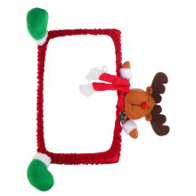 Red Computer Monitor Cover Cloth Xmas Decoration Protector