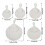 5pcs Handwoven Cotton Hanging Baskets Wall Organizer, Boho Style 2