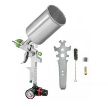 Pistolet à peinture à gravité avec buse de 2,5 mm, 1 L, aluminium, pour peinture automobile