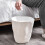 Irregular Creased White Plastic Trash Can for Home & Office Use 4