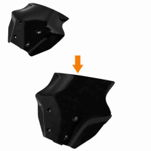 Parabrisas para motocicleta MT-09 SP 2024, negro/gris transparente, 365 x 300 mm