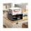 Office Printer Storage Cabinet HOMCOM Black Three-Compartment Sturdy Material Multi-Functional Organizer 3