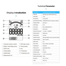 Draagbare lekdetector voor brandbare gassen, 2000 mAh, 160*63*32 mm