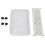 Underbed Storage Container Metal Foldable Organizer with Wheels White 3