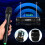 Dual Wireless Microphone System VHF LED Display EU Plug 4