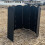 Galvanized Folding Stove Windshield 8 Plates, 30-60cm, Black/Silver 2