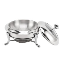 Chafing dish portable de 22 cm (8,7 pouces) sûr et fiable - Idéal pour une utilisation intérieure et