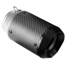 Universeller 51-mm-Carbon-Auspuff für Kawasaki Ninja 250/400, Schwarz