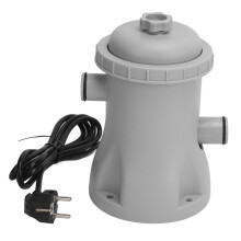 Bomba de filtro eléctrica para piscina de 330 GPH, para piscinas elevadas, 22 x 14,5 cm, enchufe europeo