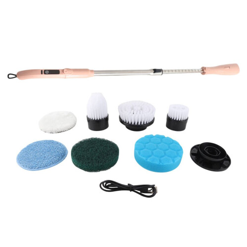7.4V Cordless Electric Scrubber, Multi-Function Cleaning Brush Kit with 7 Heads 1