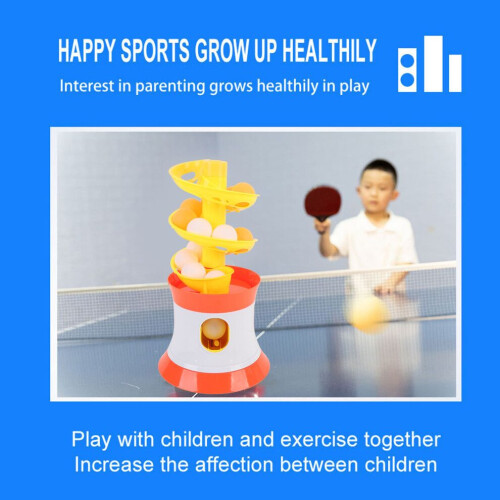 Automatic Table Tennis Launcher Plastic Table Tennis Serve Machine Portable Trainer Robot with Remote 2