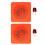 2PCS 45CM Foldable Traffic Cones with Reflective Collar & Warning Lights 3
