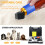 Electric Carpet & Rug Trimmer Kit 200W, Adjustable Speed, Includes Blades 4