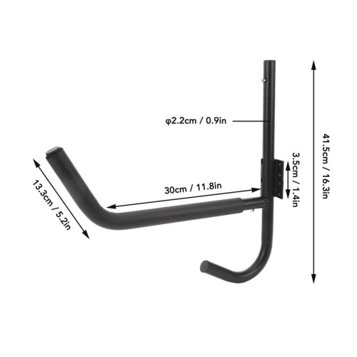 Versatile Iron Kayak Storage Rack Wall Mount Foldable 50kg Capacity 1
