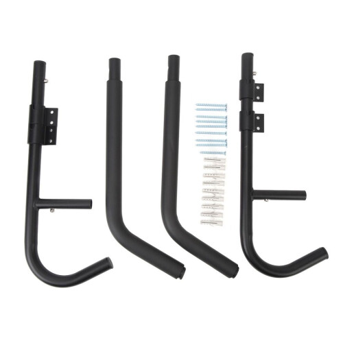 Versatile Iron Kayak Storage Rack Wall Mount Foldable 50kg Capacity 2