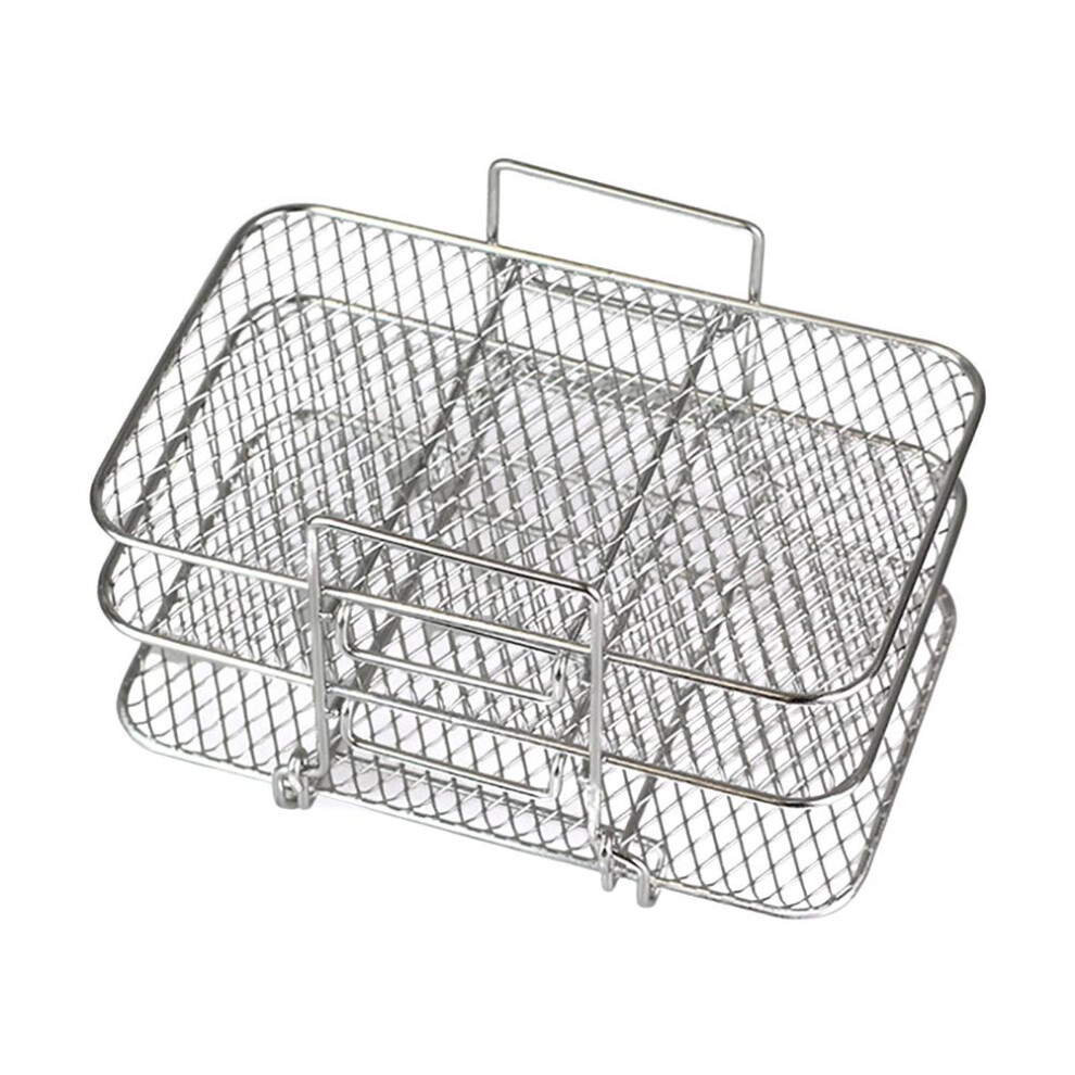 Innovative Cooking Companion, Air Fryer Racks Stainless Steel, Perfect Stackable Design For Space-Saving Storage, Multi-Purpose Cooking Cooling Soluti 9155353315439