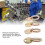 4 Pcs Steel Engine Lifting Brackets Set 5500lbs Load Capacity Gold 4