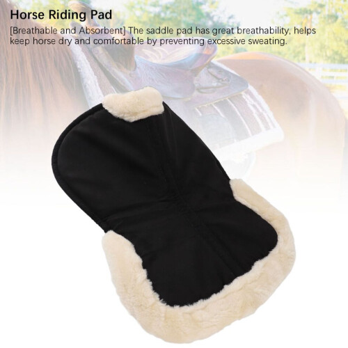 High Density Memory Foam Saddle Pad Non Slip Breathable Polyester Sweat Pad 2
