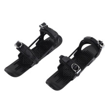 Mini patines de esquí negros versátiles para niños: fáciles de colocar y controlar
