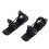 Versatile Black Mini Ski Skates for Kids - Easy Attach & Control 1