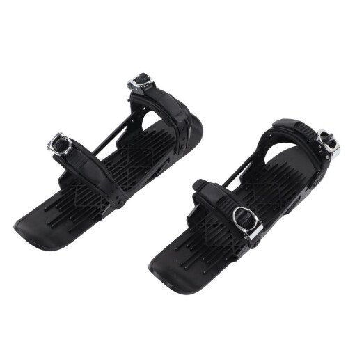 Versatile Black Mini Ski Skates for Kids - Easy Attach & Control