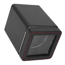 Single Watch Winder W150T Red Line Mesh Leather LED