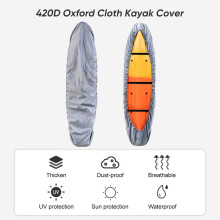 Funda impermeable para kayak, resistente, varios tamaños (3,1-5,0 m)