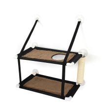 Cat Window Perch Hammock Bed Double Deck Window Suction Cups Seat Cat Shelves Sunbath Hammock Bed for