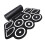 USB-MIDI-Roll-Up-E-Drumset mit 9 Pads, Pedalen und Drumsticks 1