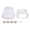 Silent Mini Rolling Stool Gray Transparent Acrylic Back Support Seat 3