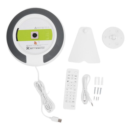 Lecteur CD portable mural avec Bluetooth 5.0, télécommande et affichage numérique 1